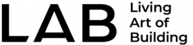 Logo des LAB - Gro&szlig;e schwarze Buchstaben auf wei&szlig;em Grund